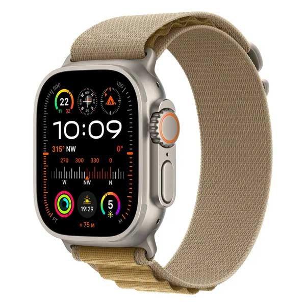 Apple Watch Ultra 2 GPS + Cellular 49mm Natural Titanium Case with Tan Alpine
Loop - Large