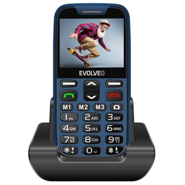 Evolveo EasyPhone XR, mobiltelefon időseknek, töltőállvánnyal, kék