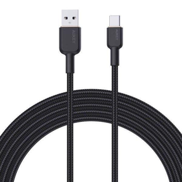 Aukey CB-NAC2 USB-A - USB-C kábel 1,8 m (fekete)