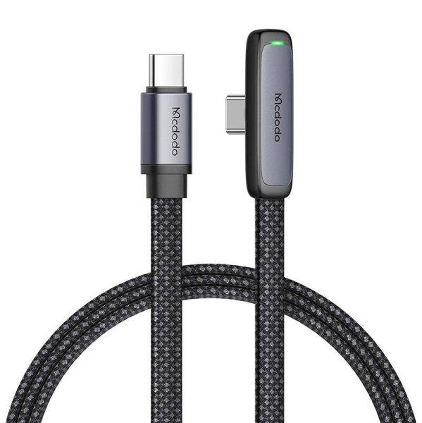 90 fokos USB-C-USB-C kábel Mcdodo CA-3360, 65 W, 1,2 m (fekete)