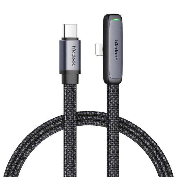 Mcdodo CA-3350 USB-USB-C sarokkábel, 1,2 m (fekete)