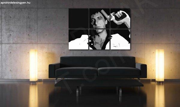 Kézzel festett POP ART festmény SCARFACE - AL PACINO 90x60 cm