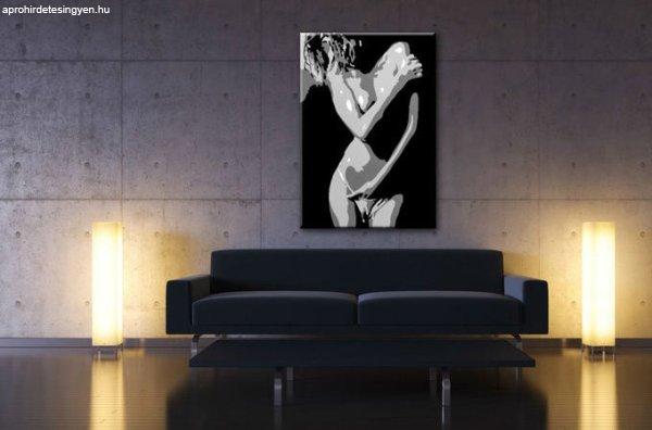 Kézzel festett POP ART festmény NUDE WOMAN 70x100 cm 70x100 cm