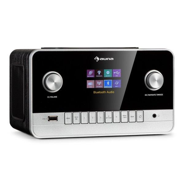 Auna Connect 150 MKII, 2.1 internetes rádió, DAB/DAB+/FM, Spotify, BT, 2,8