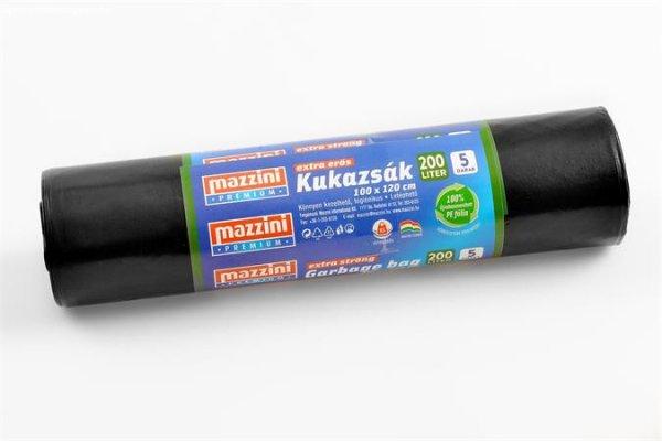 Nagykukazsák, extra erős, 200 l, 5 db, 100x120 cm, 40 µ, MAZZINI
"Premium", fekete