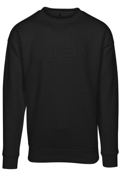 Mr. Tee Embossed NASA Worm Crewneck black