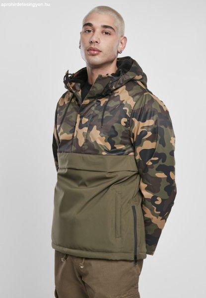 Urban Classics Camo Mix Pull Over Jacket olive/wood camo