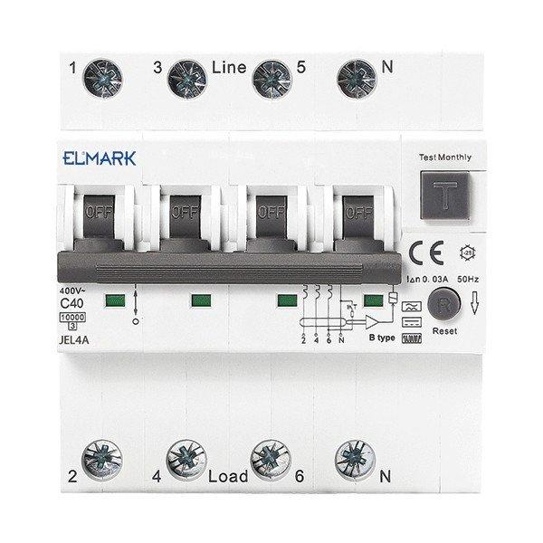 ELECTRONIC RCBO JEL4A 6kA 4P 16A/30mA