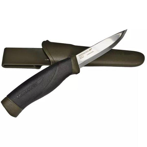 Morakniv® Mora Companion (S) kés, tokkal, katonai zöld kés tokkal 22,6cm
(M-11827)