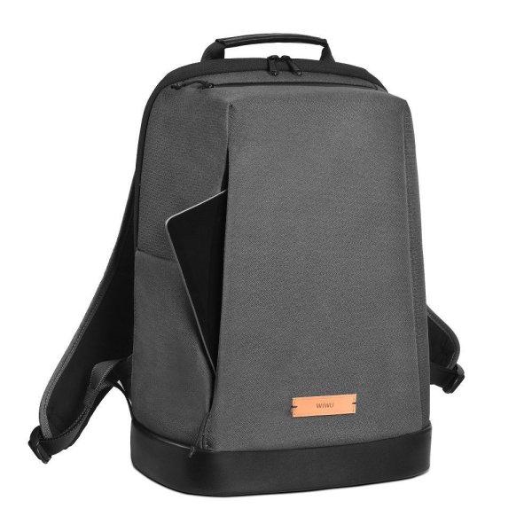 WiWU Pilot Sleeve vízálló laptop hátizsák 15,6" - szürke