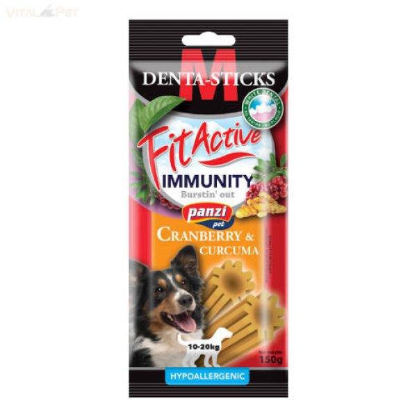 Panzi Fit Active Denta-Sticks Hypoallergenic Immunity "M" 150 g -
jutalomfalat vörösáfony, kurkuma