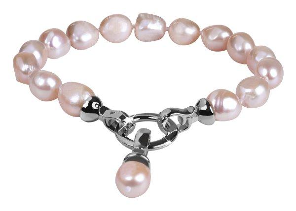 JwL Luxury Pearls Rózsaszín igazgyöngy karkötő JL0556