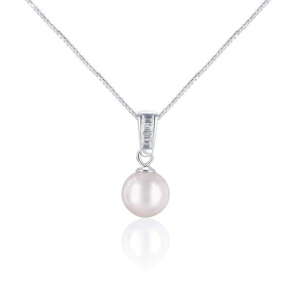 JwL Luxury Pearls Elegáns nyaklánc tengeri gyönggyel és
kristályokkal JL0658 (lánc, medál)