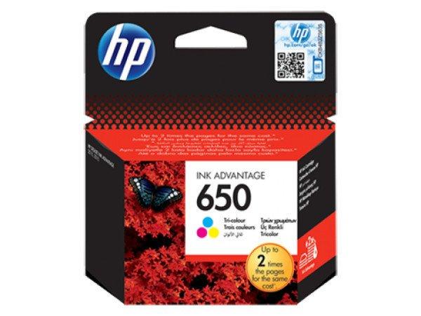 HP CZ102AE Tintapatron Color 200 oldal kapacitás No.650