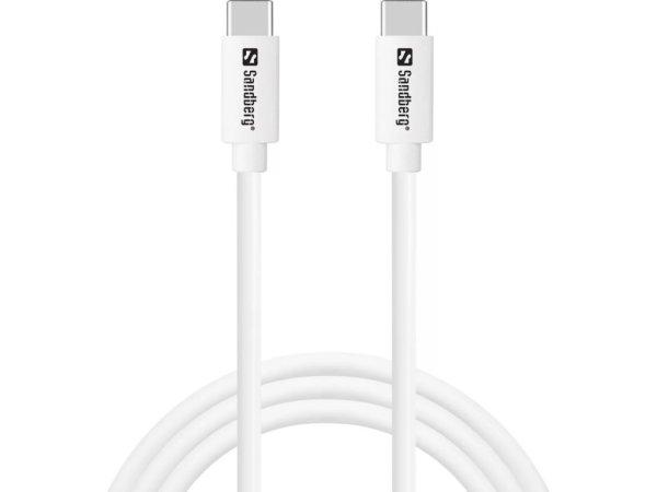 Sandberg USB-C 65W Cable 1m White