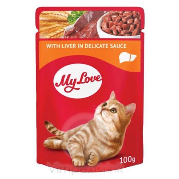 My Love alut.macskáknak Májjal 100g