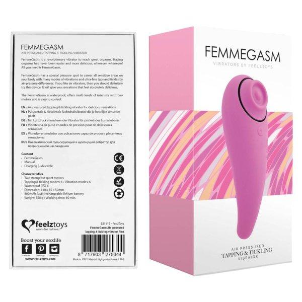 FEELZTOYS Femmegasm - akkus 2in1 csiklóvibrátor (pink)