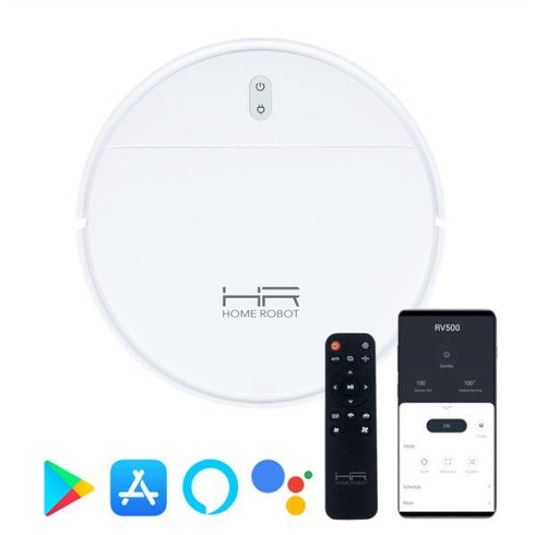 HPR Home Robot RV500 Intelligens robotporszívó, nedves-száraz, HEPA szűrő,
applikációval - Fehér