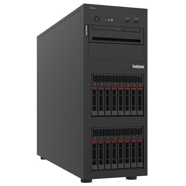 LENOVO torony szerver ThinkSystem ST250 V2 (2.5"). 8C E-2378 2.6Ghz,
1x32GB, NoHDD, 5350-8i, XCC: E, 2x750W.