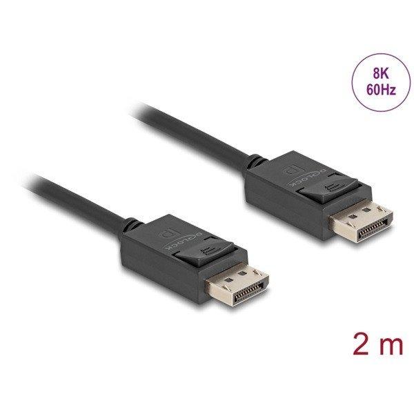 DELOCK kábel DisplayPort male / male összekötő 8K 60Hz 40 Gbps 2m