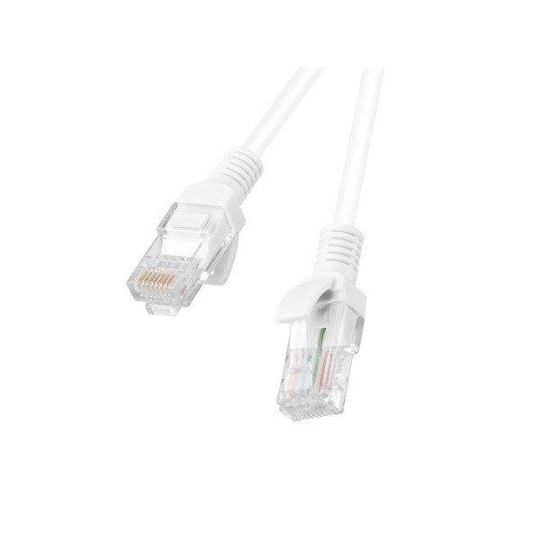 Lanberg PCU6-10CC-0200-W Cat.6 U/UTP PVC réz bevonatú alumínium fehér patch
kábel 2m