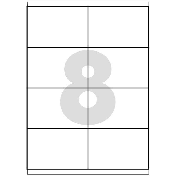 Etikett címke, 97x67,7mm, 100 lap, 8 címke/lap 