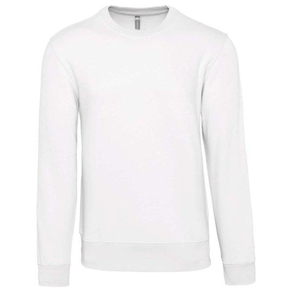 Férfi vastag környakas pulóver, Kariban KA488, White-3XL