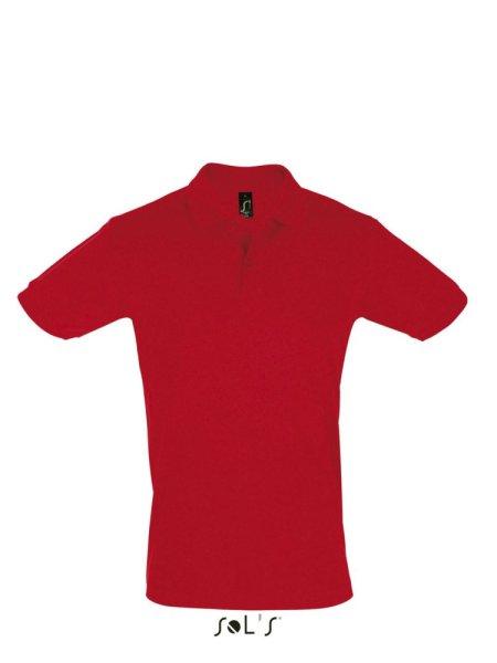 Férfi PERFECT két gombos rövid ujjú galléros piké pamut póló, SOL'S
SO11346, Red-3XL