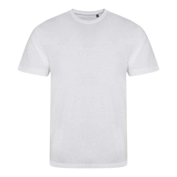 JT001 tri-blend rövid ujjú férfi póló Just Ts, Solid White-L