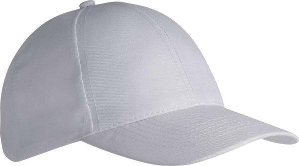 KP156 baseball sapka 6 paneles poliészter K-UP, White-U