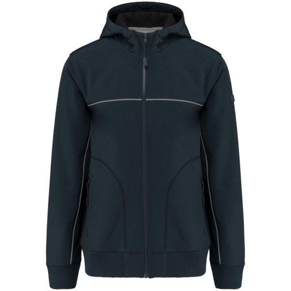 WK450 kétszínű három rétegű, kapucnis softshell dzseki Designed To Work,
Navy-L