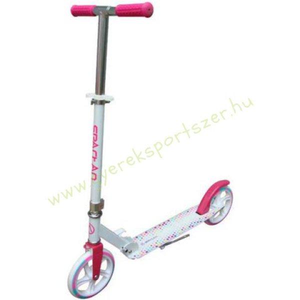 Jumbo pink-fehér alumínium roller - Spartan