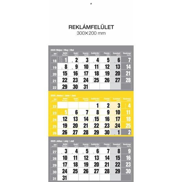 Falinaptár speditőr 1 tömbös 12 lapos 300mmx480mm, külön fejlappal sárga
Realsystem 2025.