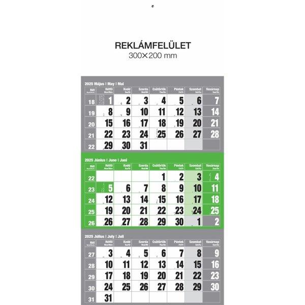 Falinaptár speditőr 1 tömbös 12 lapos 300mmx480mm, üres fejlappal zöld
Realsystem 2025.