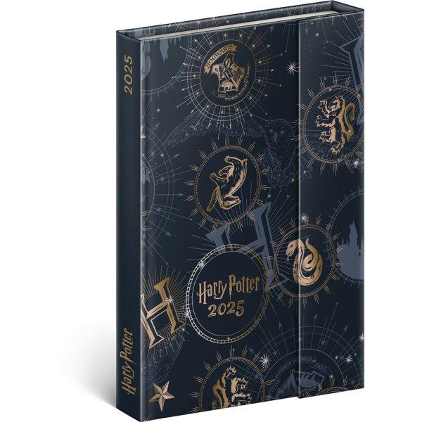 Határidőnapló mágnessel záródó, krémszínű lapokkal diary Harry Potter
110×160 mm, Realsystem 2025.