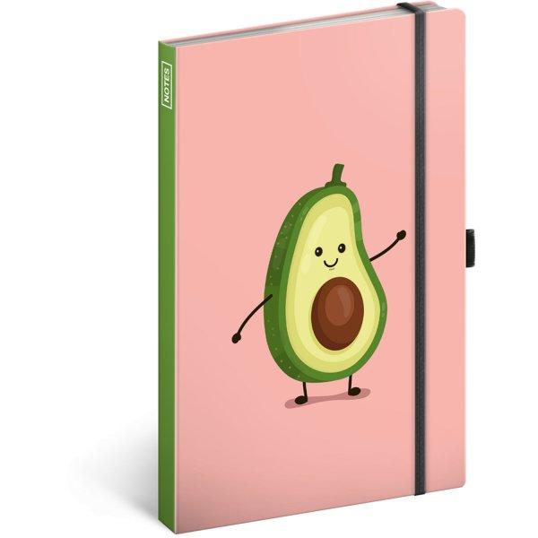 Keménytáblás notesz vonalas krémszínű lapokkal leszorító gumiszalaggal
Avocado  130x210mm, Presco