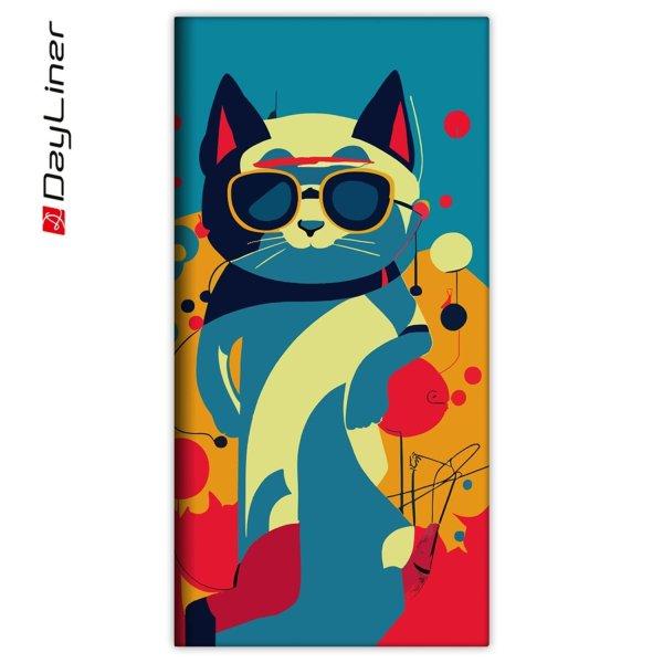 Zsebnaptár Colors fekvő heti, fehér lapokkal Astro Cat Dayliner 2025.