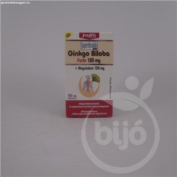 Jutavit ginkgo biloba 120mg + magnézium 150mg 50 db