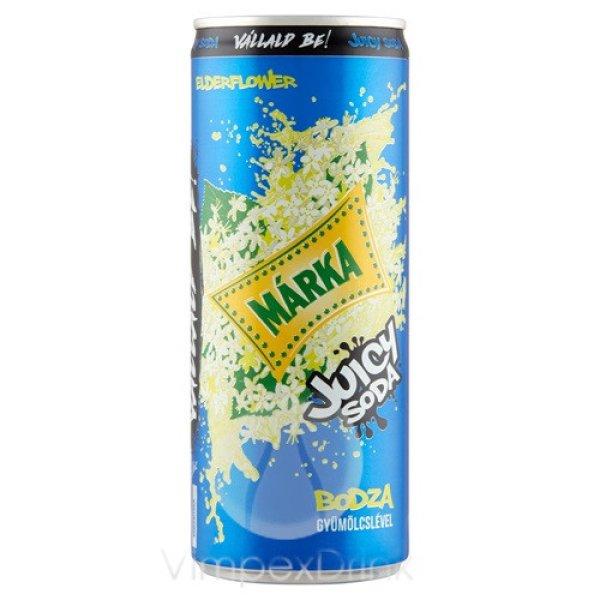 MÁRKA Juicy SODA Bodza 0,25L CAN-DRS