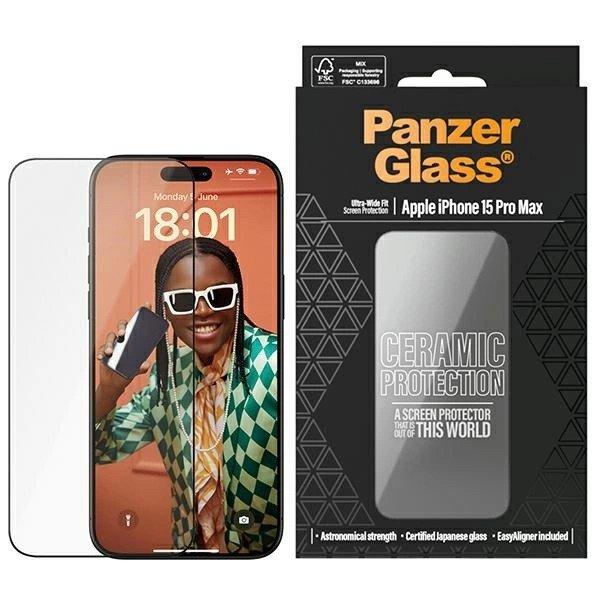 PanzerGlass Ceramic Protection edzett üveg iPhone 15 Pro Max