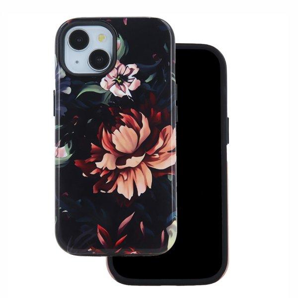 iPhone 12 / 12 Pro (6,1") hátlap tok, kemény tok, TPU / PC tok, virág
mintás, Decor Peony