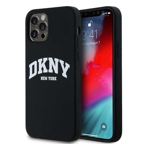 DKNY DKHMP12MSNYACH Liquid Silicone White Printed Logo MagSafe-kompatibilis tok
iPhone 12/12 Pro - fekete