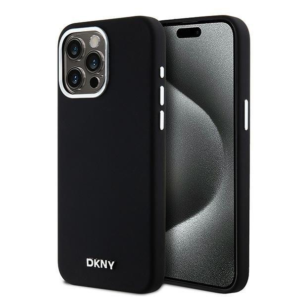 DKNY DKHMP14XSMCHLK Liquid Silicone Small Metal Logo MagSafe-kompatibilis tok
iPhone 14 Pro Max - fekete