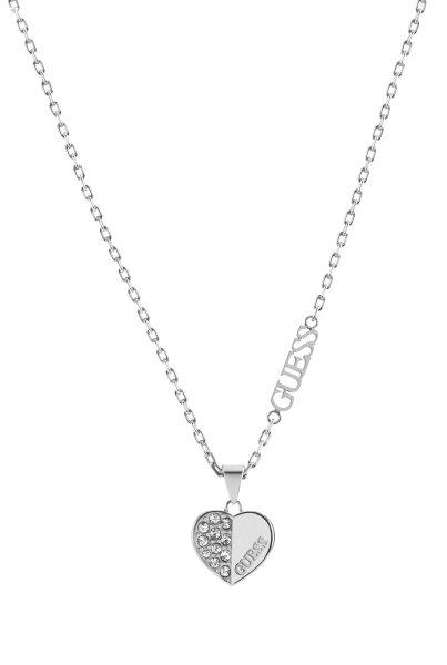 Guess Romantikus acél nyaklánc Lovely Guess JUBN03035JWRHT/U