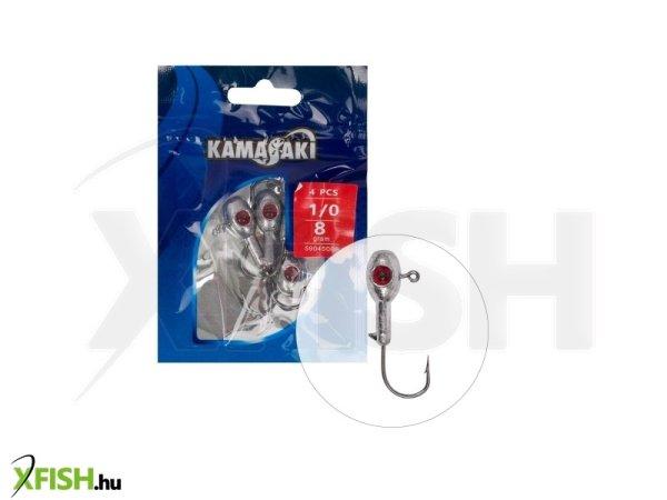 Kamasaki Red Shot Jig Fej 8G 1/0 4Db/Csomag