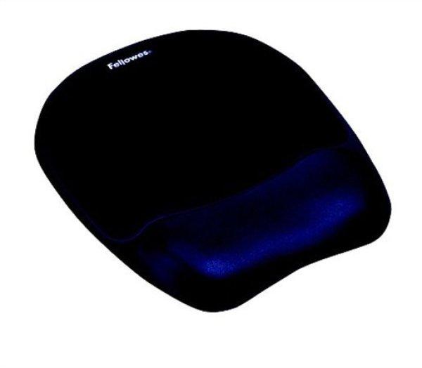 Egéralátét csuklótámasszal, habtöltésű, FELLOWES "Memory
Foam", zafírkék