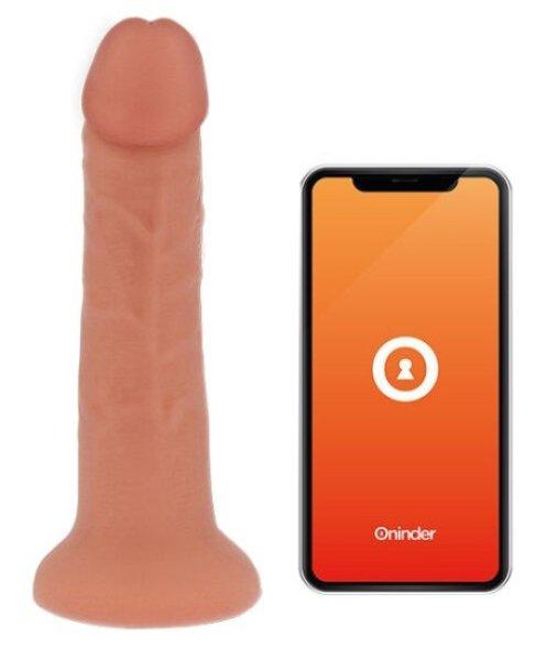 ONINDER - BOGOTÁ VIBRATOR DILDO 9 SPEEDS NATURAL 17.5 CM -O- 4 CM - FREE APP,
SMALL