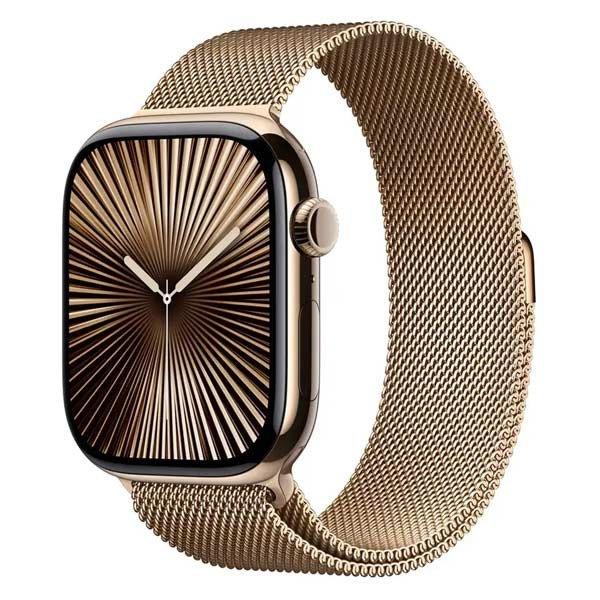 Apple Watch Series 10 GPS + Cellular 46mm Arany titán - arany milánói
óraszíj - M/L