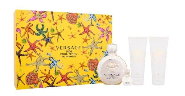 Versace Eros Pour Femme - EDP 100 ml + testápoló 100 ml +
tusfürdő 100 ml + EDP 5 ml