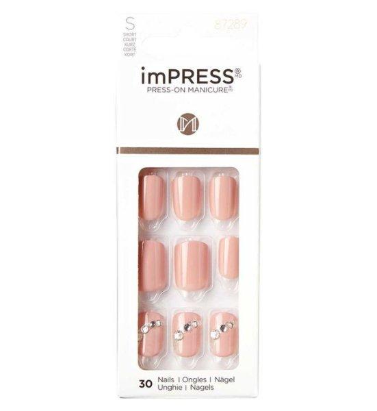 KISS Öntapadó köröm imPRESS Nails Crystal Blossom 30 db